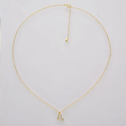 925 Sterling Silver & Platinum Plated/18k Gold Zodiac Necklace