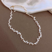 Classic Natural Freshwater Short Pearl Necklace