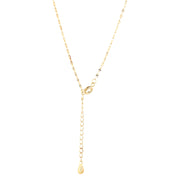 14K Gold Plated Solitaire Necklace