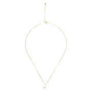 14K Gold Plated Solitaire Necklace