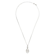 "Love You Mom" Knot Heart Pendant Necklace