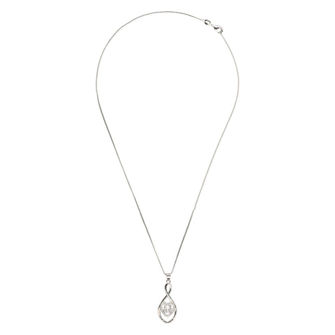 "Love You Mom" Knot Heart Pendant Necklace