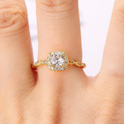 Cute Adjustable Dainty Aesthetic Crystal Matching Stackable Ring