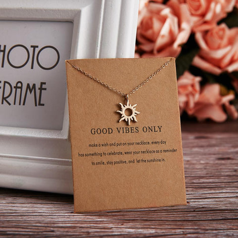 Cute Alloy Karma, Sun, Star, Butterfly, Heart, Luck, Balance, Spiritual Pendant Necklaces