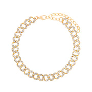 Chunky Chain Rhinestone  Anklet