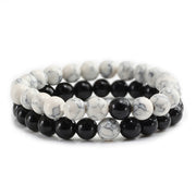 Natural Lava, Tiger Eye Yoga & Beaded Bracelet Set