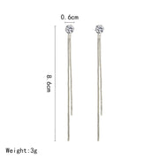 Long Tassel Minimalist Earrings