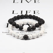 Natural Lava, Tiger Eye Yoga & Beaded Bracelet Set