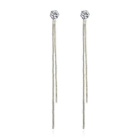 Long Tassel Minimalist Earrings
