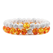 Natural Lava, Tiger Eye Yoga & Beaded Bracelet Set
