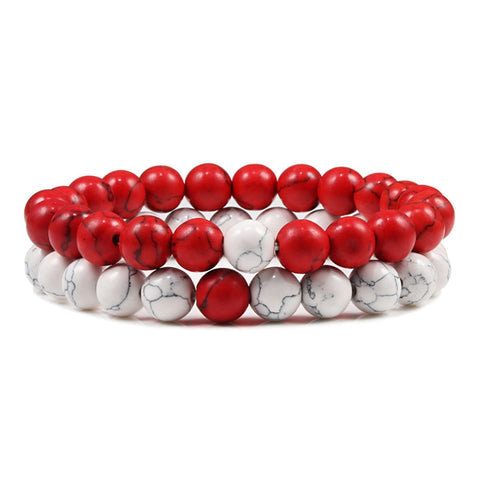 Natural Lava, Tiger Eye Yoga & Beaded Bracelet Set