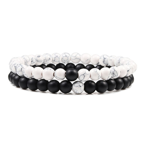 Natural Lava, Tiger Eye Yoga & Beaded Bracelet Set
