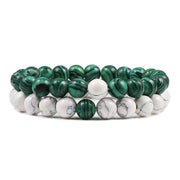 Natural Lava, Tiger Eye Yoga & Beaded Bracelet Set