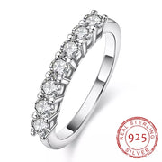 4mm 5cttw  Moissanite 925 Silver Eternity Ring