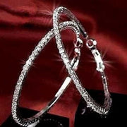 Fashion U Shape Rhinestone Hoops & Stud Earrings