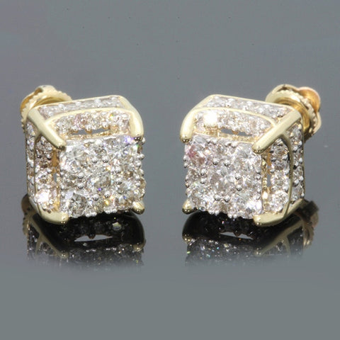 Fashion U Shape Rhinestone Hoops & Stud Earrings