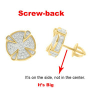 Fashion U Shape Rhinestone Hoops & Stud Earrings