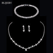 Crystal Set Geometric Choker, Earrings & Bracelet