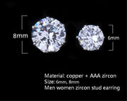 Round Stud Earrings - Men's Round Earrings | All Ice On Me