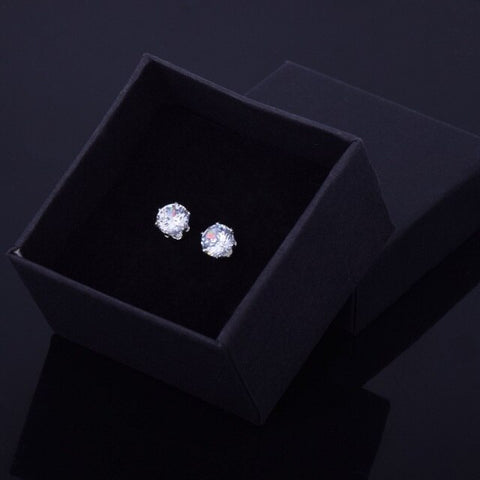 Round Stud Earrings - Men's Round Earrings | All Ice On Me
