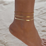 Gold Ankle Bracelet - Ankle Bracelet | All Ice On Me