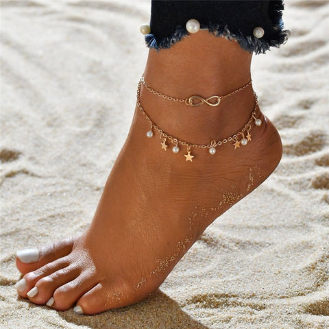 Gold Ankle Bracelet - Ankle Bracelet | All Ice On Me