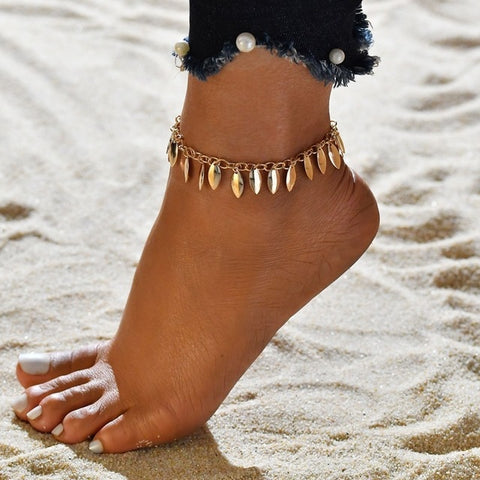 Gold Ankle Bracelet - Ankle Bracelet | All Ice On Me