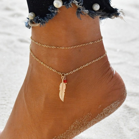 Gold Ankle Bracelet - Ankle Bracelet | All Ice On Me