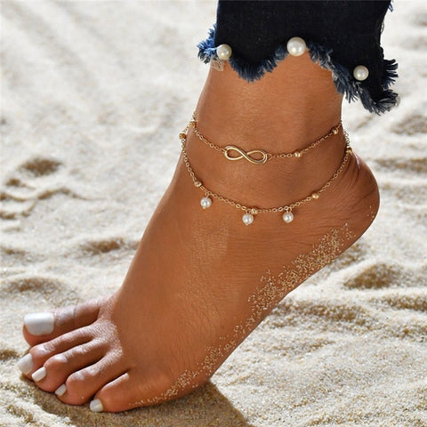 Gold Ankle Bracelet - Ankle Bracelet | All Ice On Me