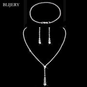 Crystal Set Geometric Choker, Earrings & Bracelet