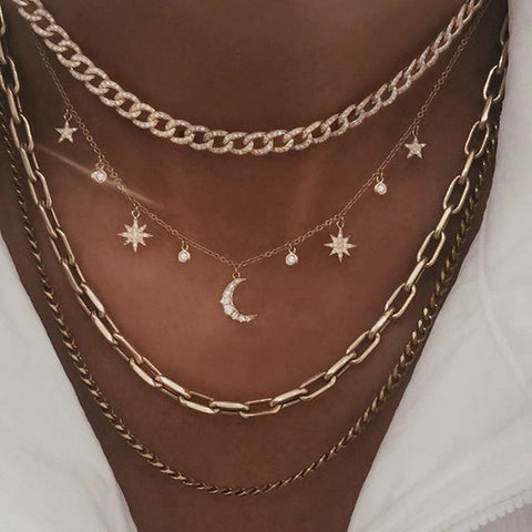 Sun, Stars, Moon & other various Bohemian Cute Necklaces