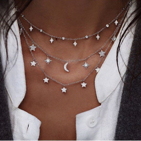 Sun, Stars, Moon & other various Bohemian Cute Necklaces