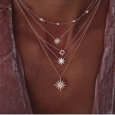 Sun, Stars, Moon & other various Bohemian Cute Necklaces