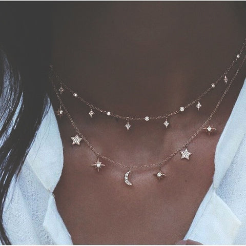 Sun, Stars, Moon & other various Bohemian Cute Necklaces