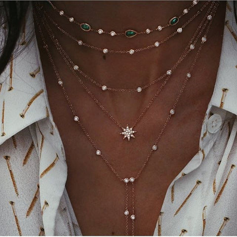 Sun, Stars, Moon & other various Bohemian Cute Necklaces
