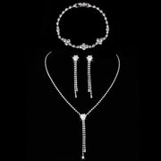 Crystal Set Geometric Choker, Earrings & Bracelet