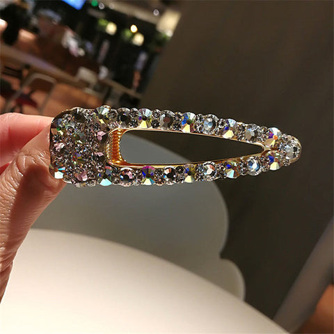 Crystal Rhinestones Hairpins Geometric Water-drop Imitation Pearl